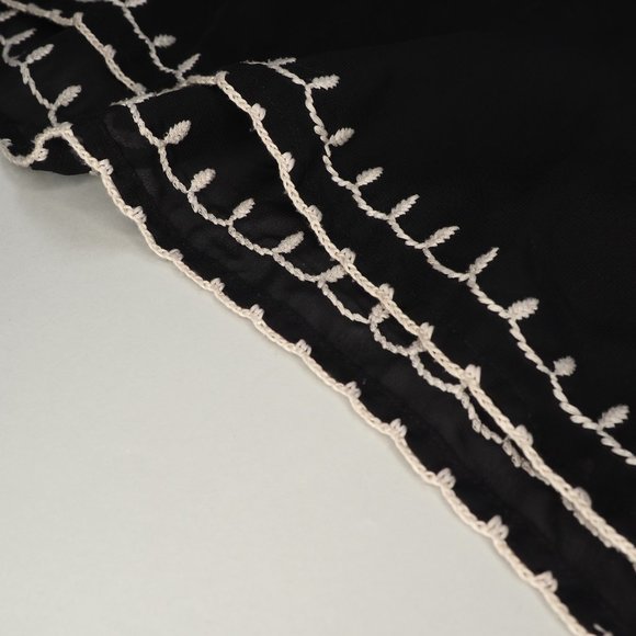 Vintage Tristan & Iseut Black Sheer Blouse - Picture 7 of 16